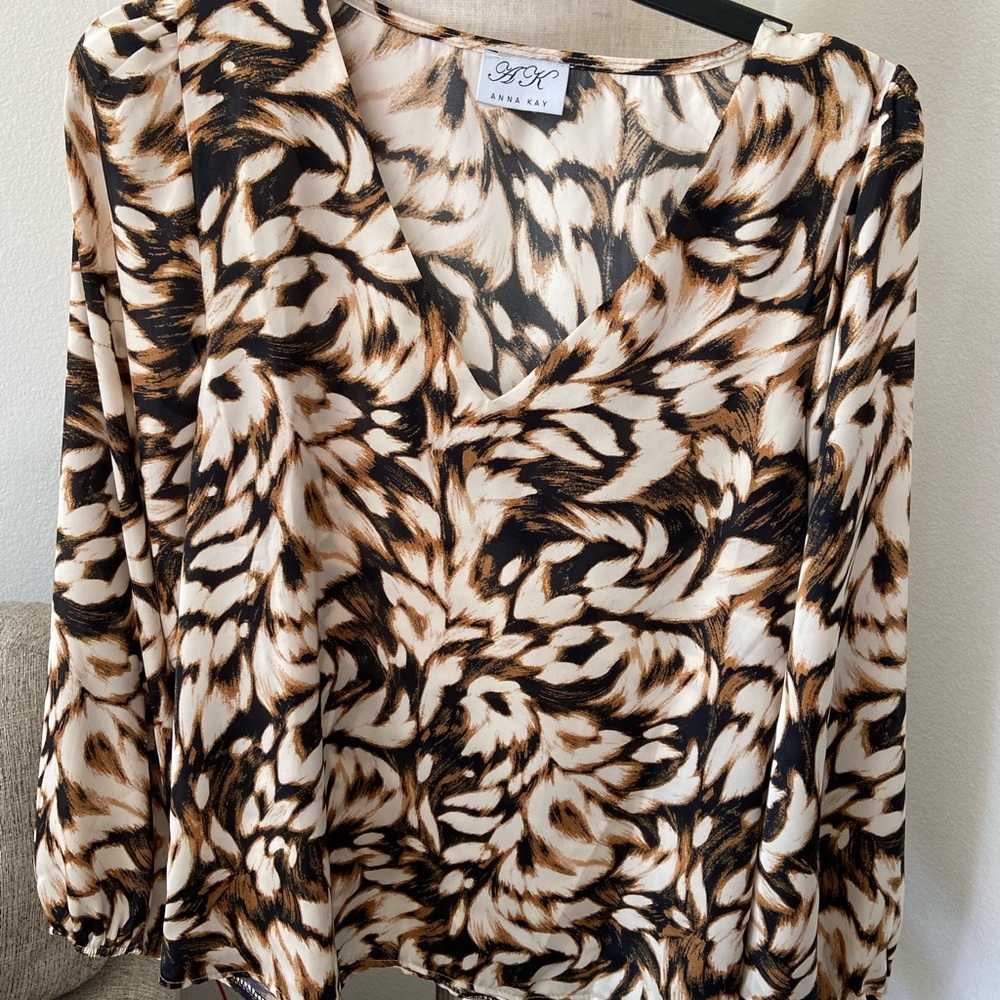 Ana Kay multi colored blouse NWOT